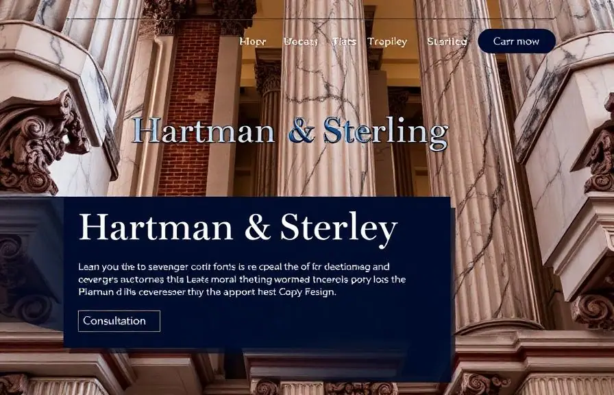 Law firm website mockup